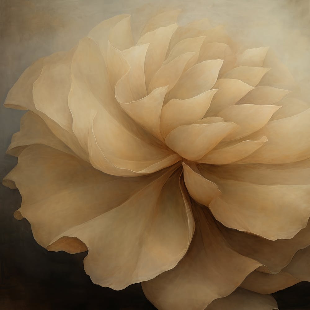 Single Textured Flower