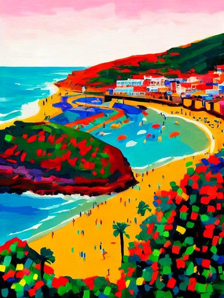 Amadores Beach, Gran Canaria, Espagne Style Hockney