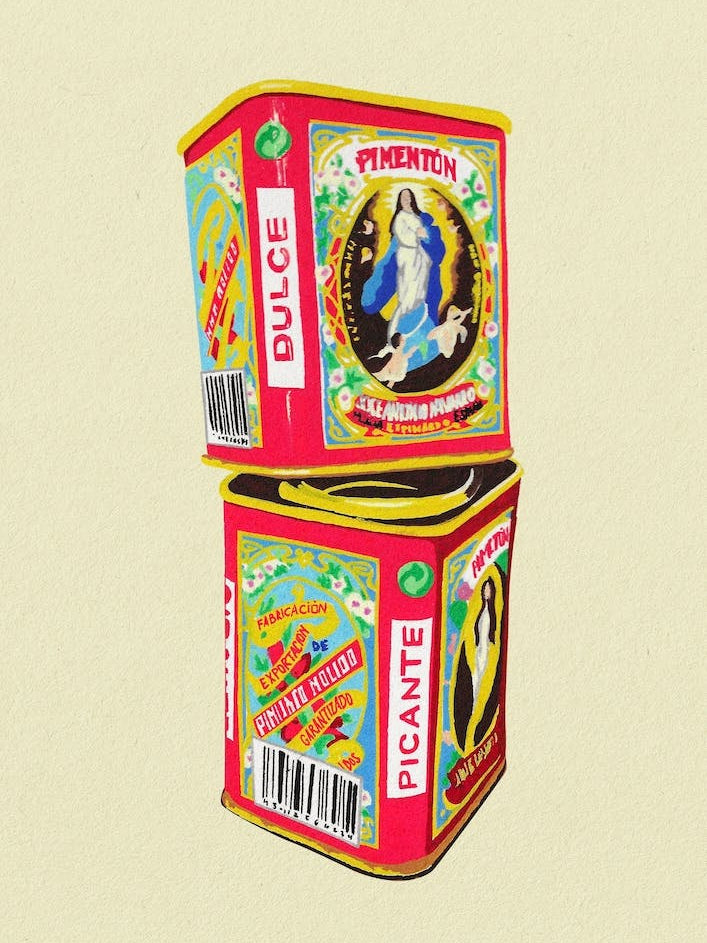 Pimentón Food Poster