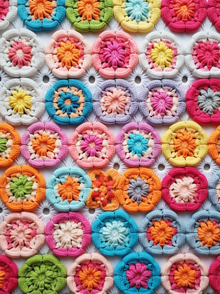 Hexagon Crochet Fabric 