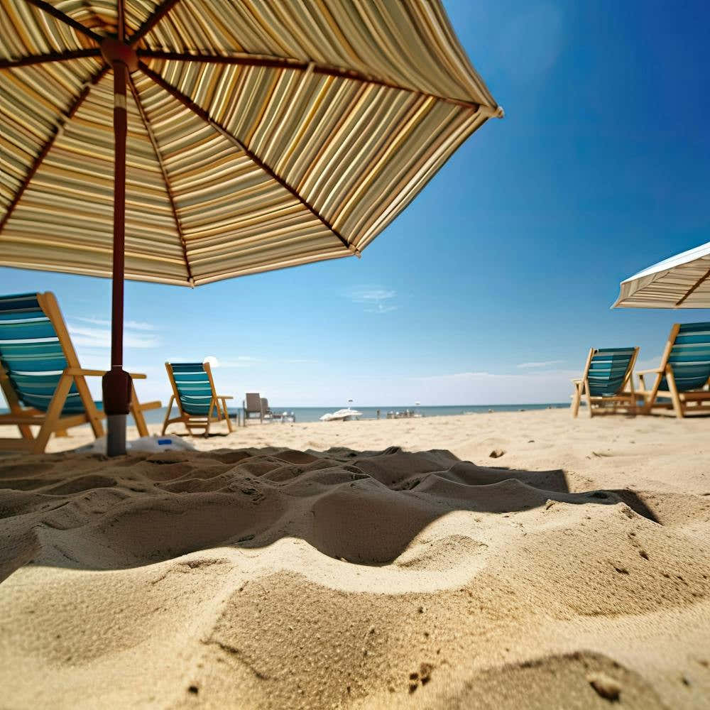 Sandy Beach View Summer Photography