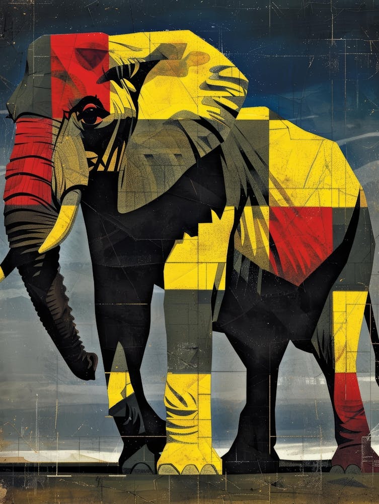 Elephant Canvas Print 1