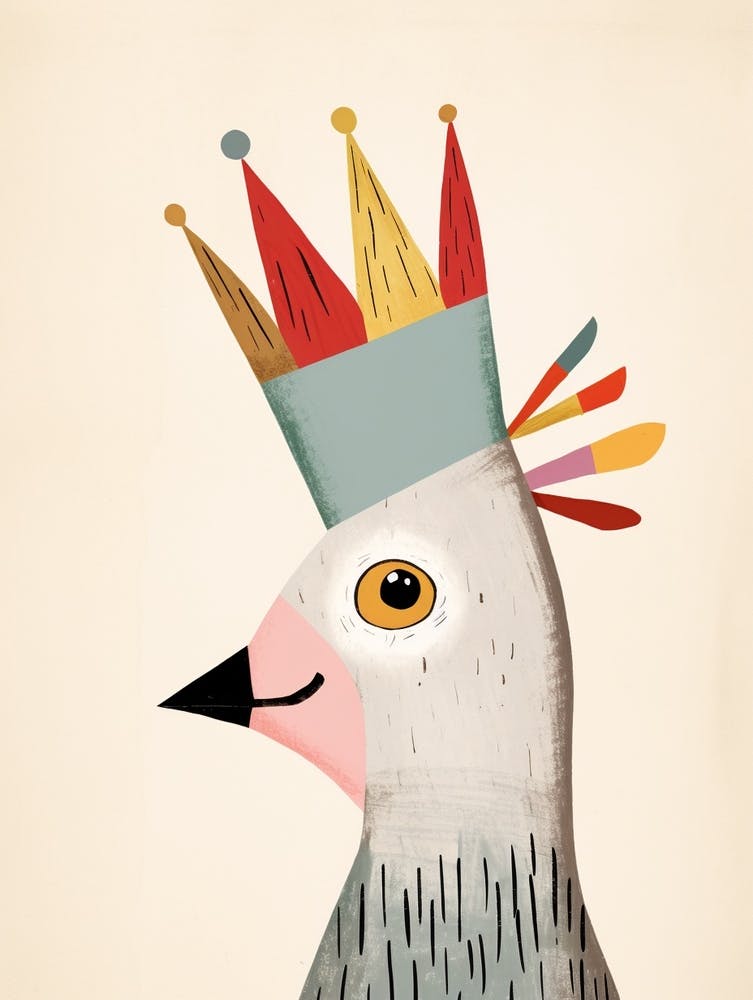 Little Cockatoo 1 Wearing A Crown