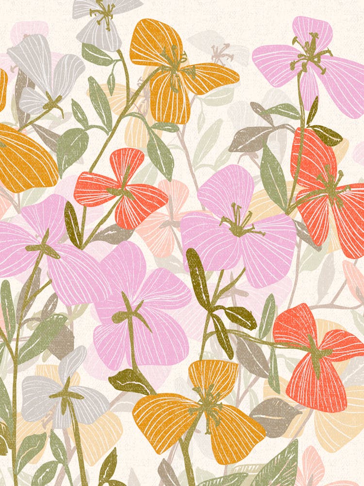 Floral statement flowering meadow