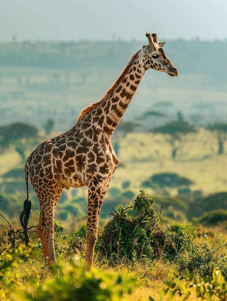 Giraffe In The Wild
