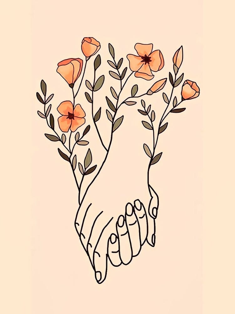 Hand Holding Flowers