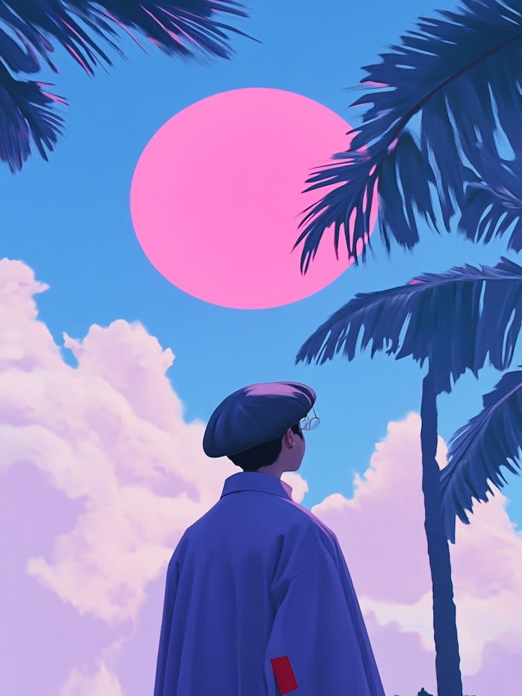 Man Looking At The Sky