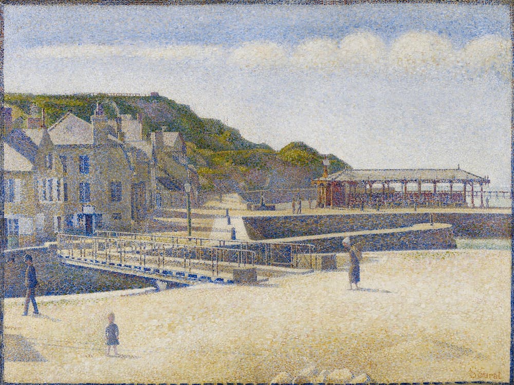 Georges Seurat S Port En Bessin (1888), Georges Seurat