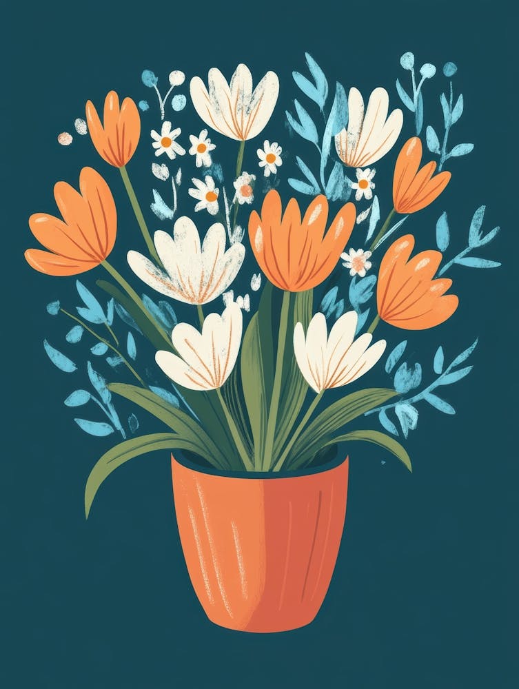 Flowers In A Pot 4