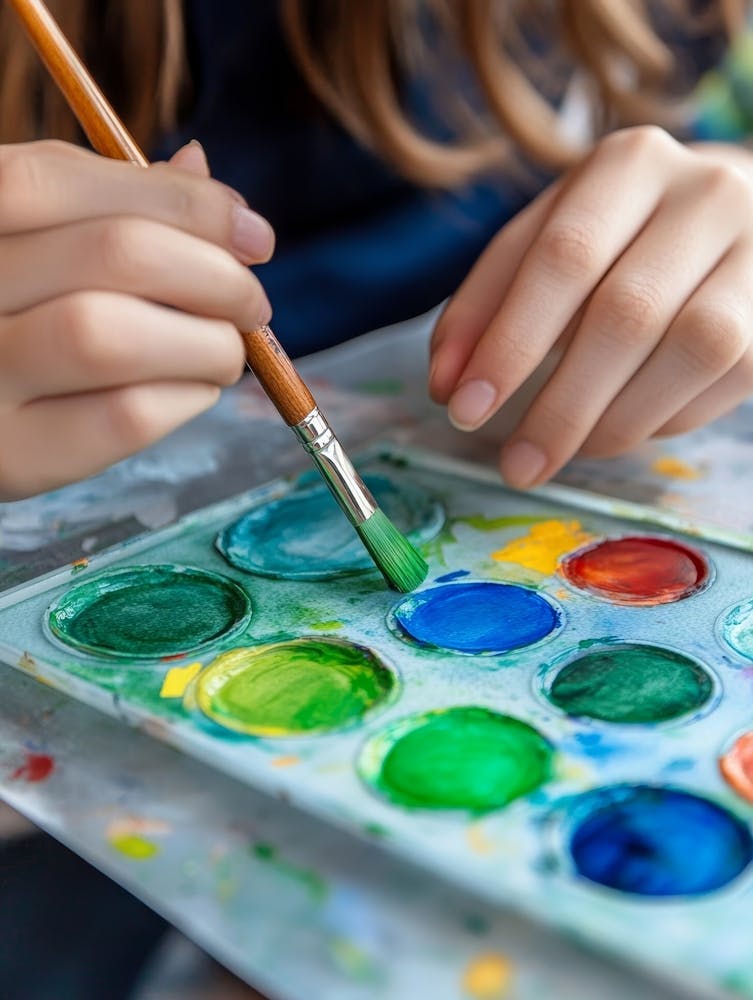 Girl With Watercolors