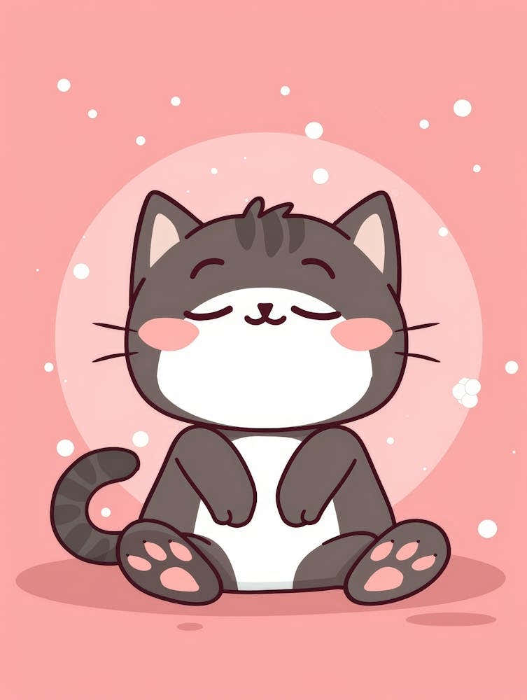 Cat Meditating 1