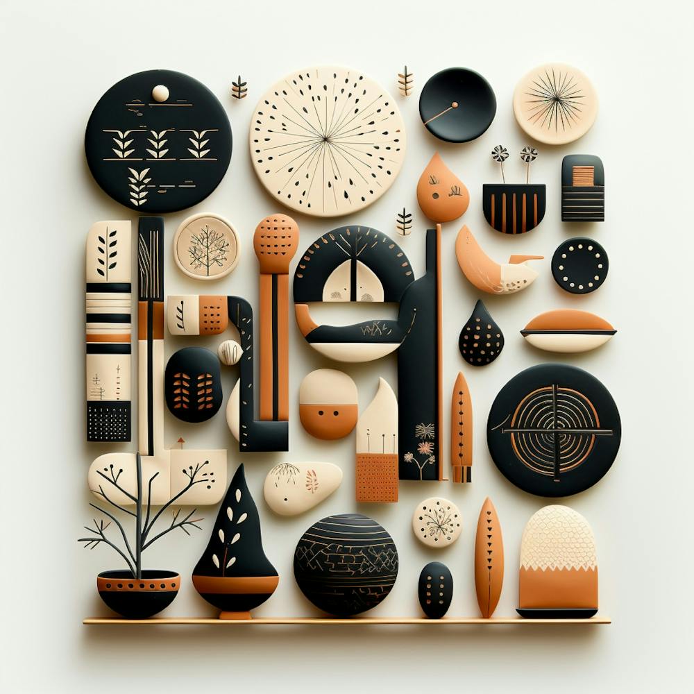 Black And Orange Ceramics
