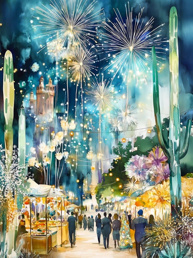 Arizona Cityscape Mexican art