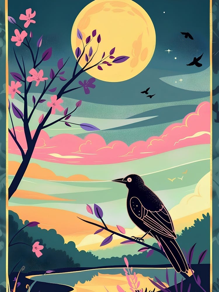 Crow In The Moonlight
