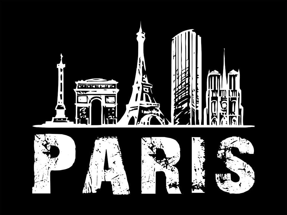 Paris Skyline Eiffel Tower 1