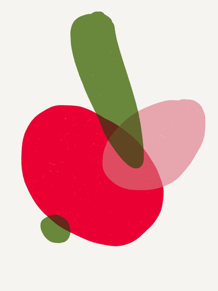 Radish - Abstract Painting