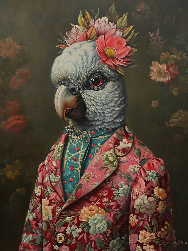 Bird In A Floral Suit