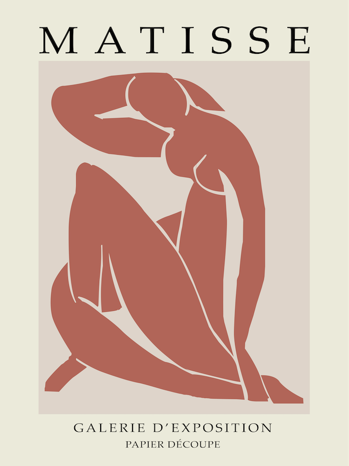 Matisse Galerie D'exposition Papier Decoupe Minimalist artwork 5