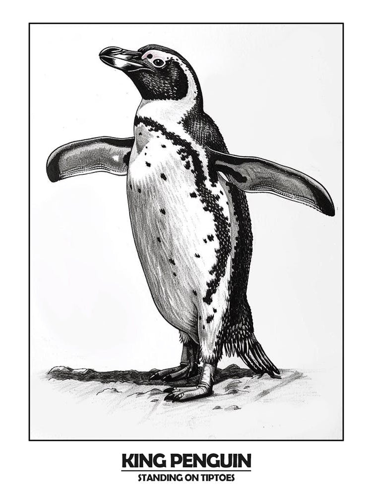 Penguin Standing On Tiptoes Poster 5