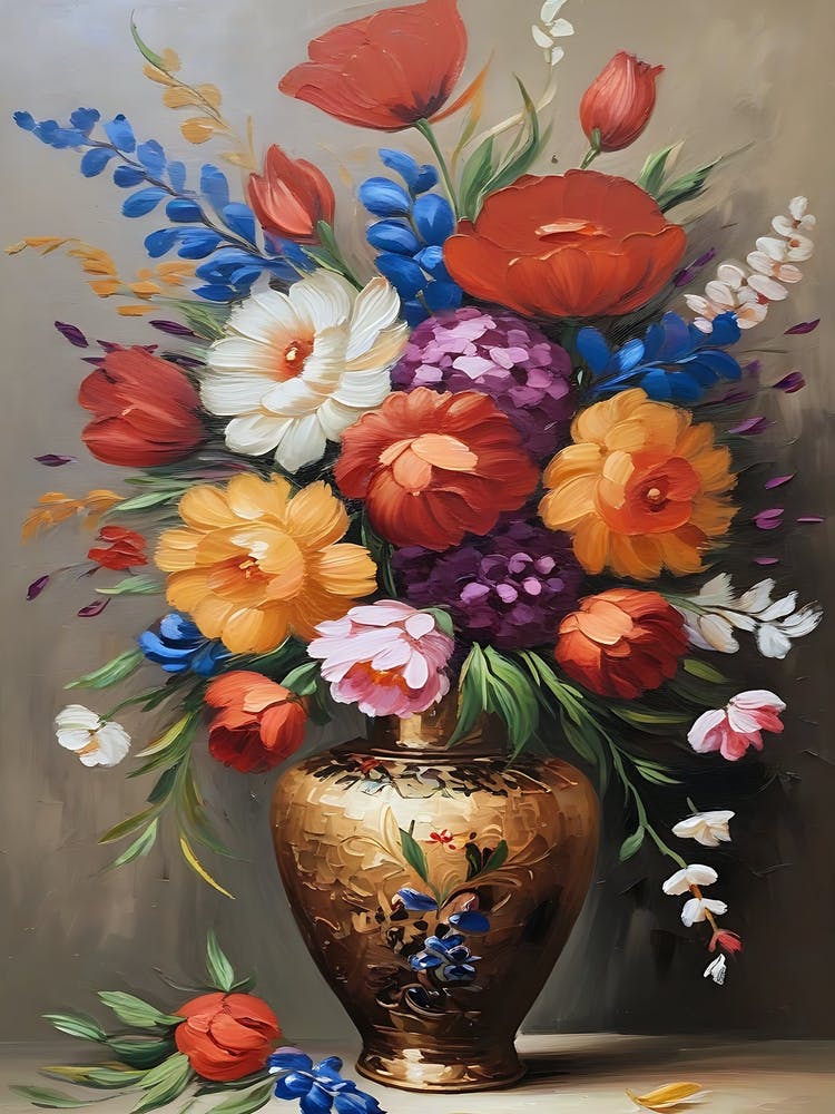 Flowers In A Vintage Vase