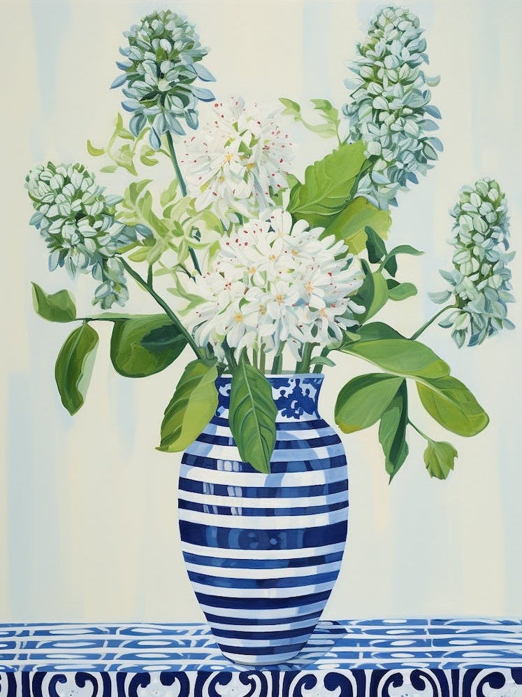 Flowers In A Vase Still Life Painting Floral Bouquet 4