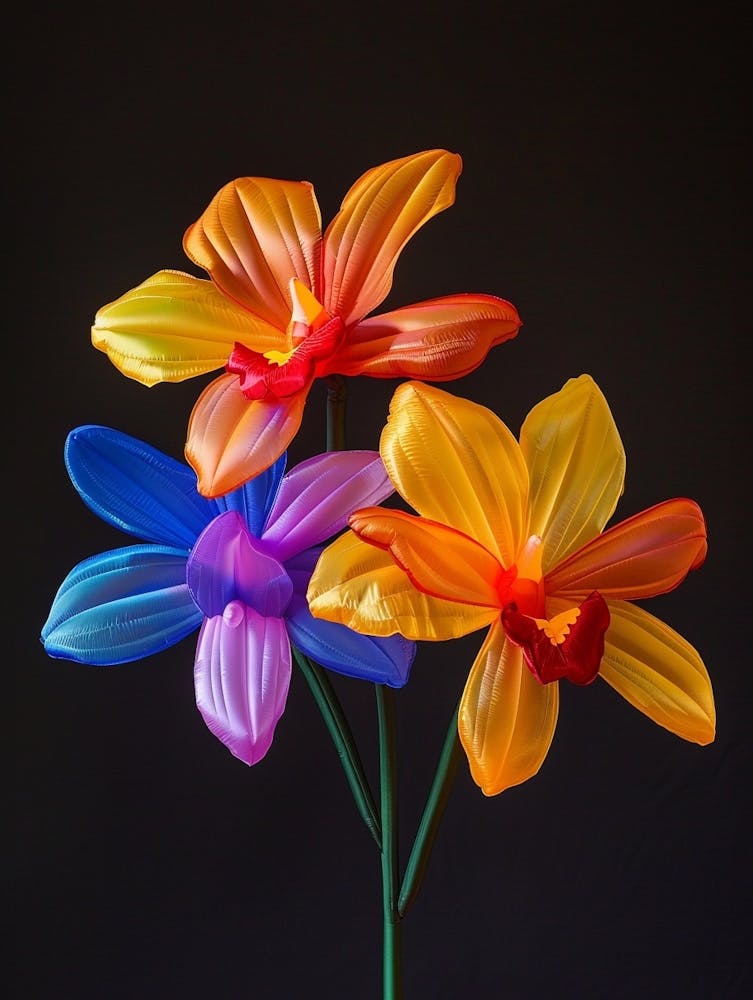 Bright Inflatable Flowers Orchid 2