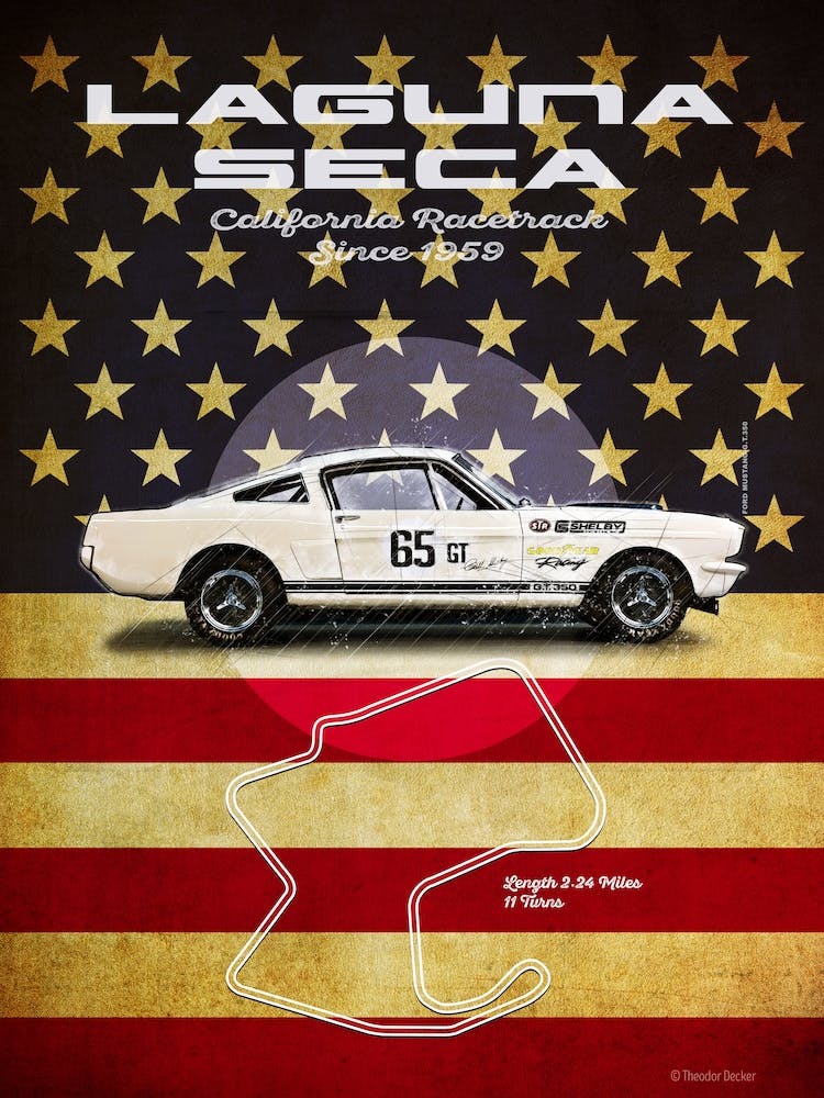 Laguna Seca Shelby GT 350 Vintage