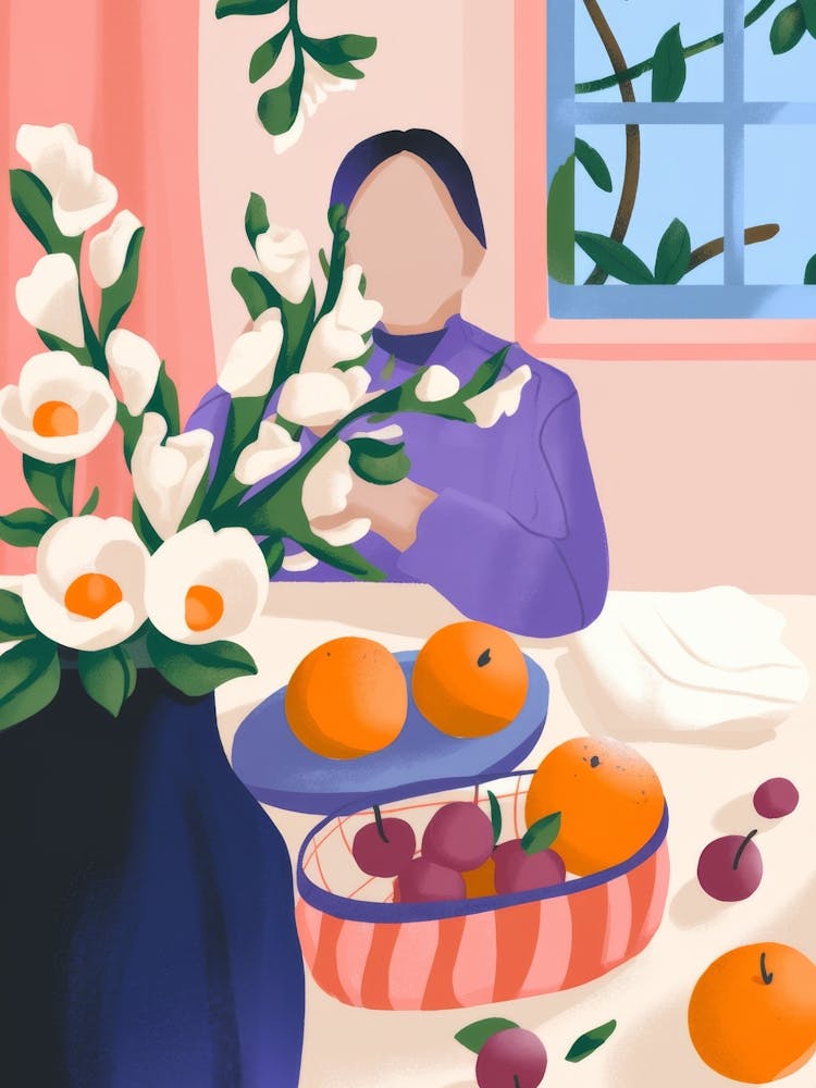 Orangenblüten Moment