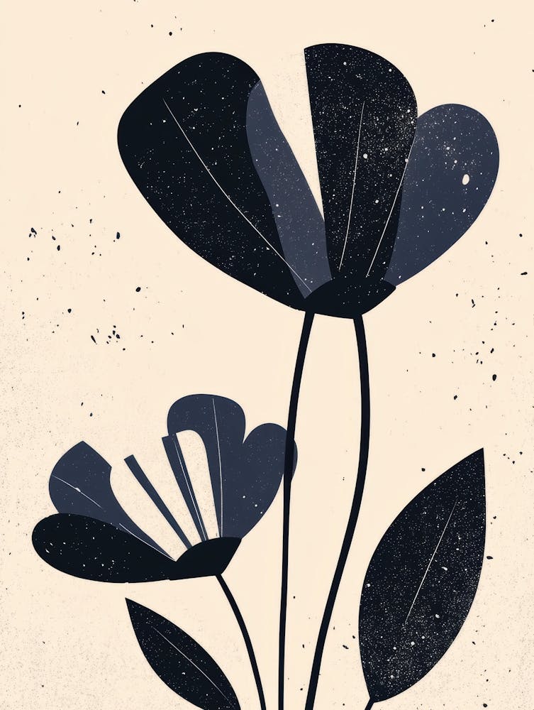 Black And White Flowers 4