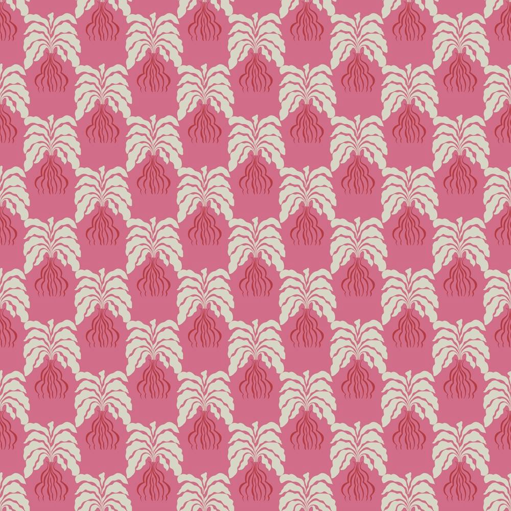 Minimal Leaf And Vase Pattern