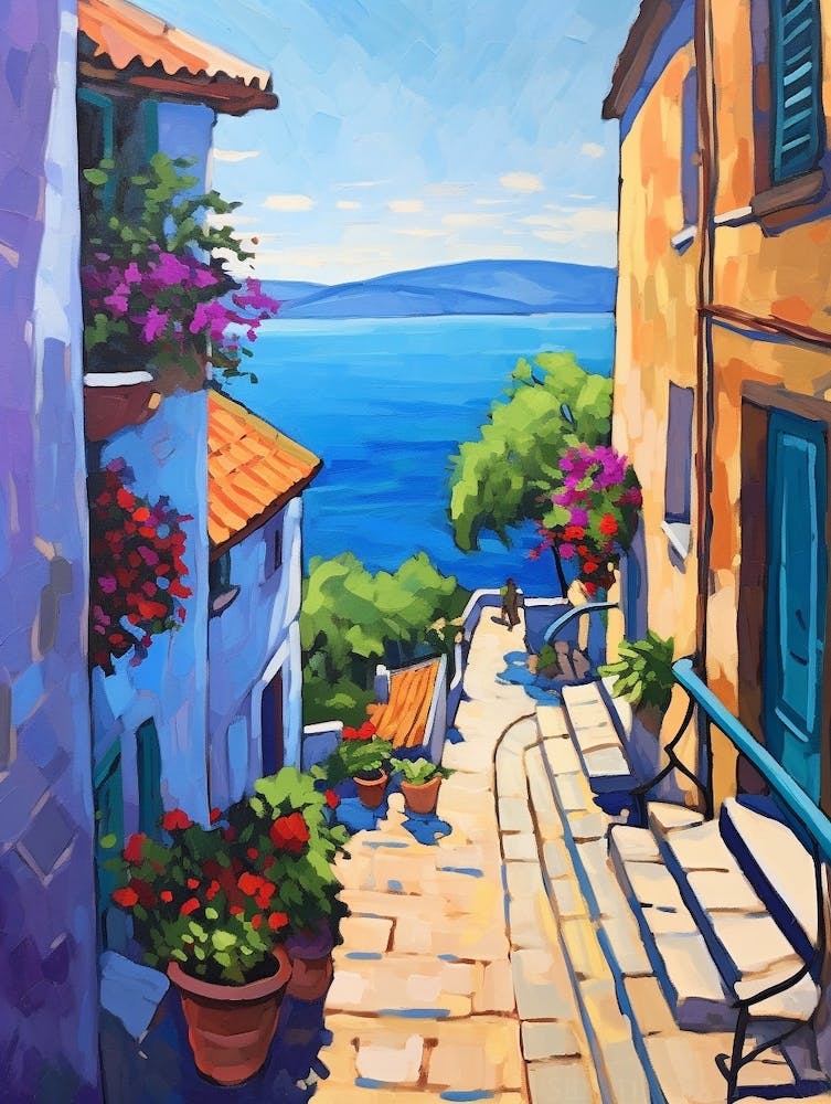 Korcula Croatia 4 Fauvist Painting