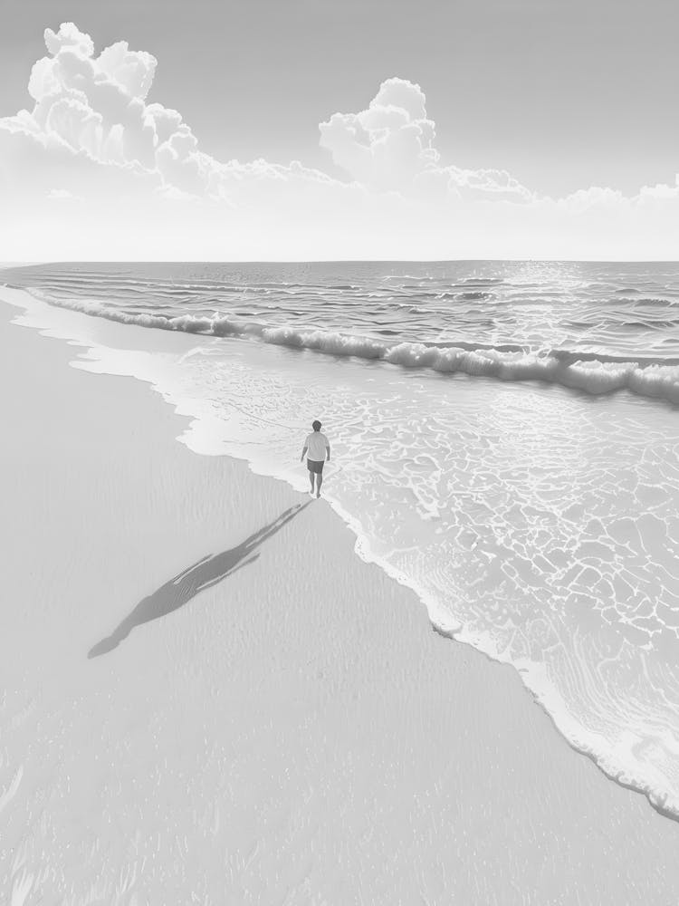 Shadow On The Beach