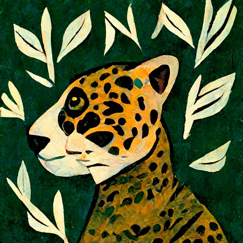 Tiger im Profil
