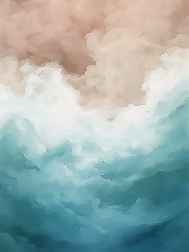 Abstract Ocean Painting