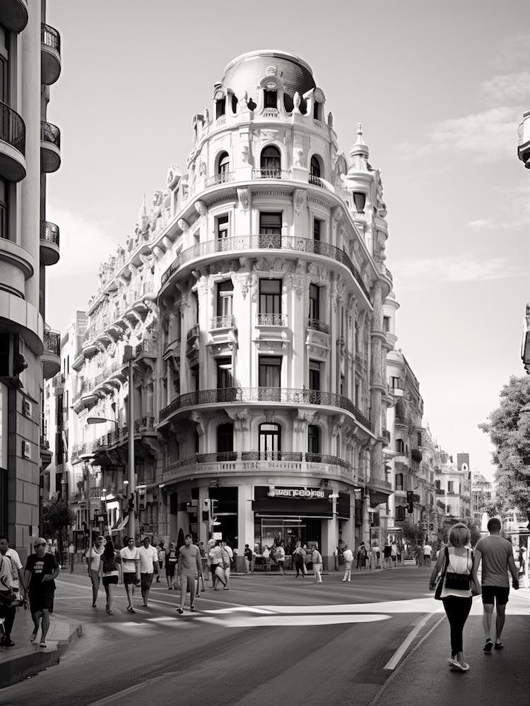 Valencia, Spain, Black And White Analogue Photography 1