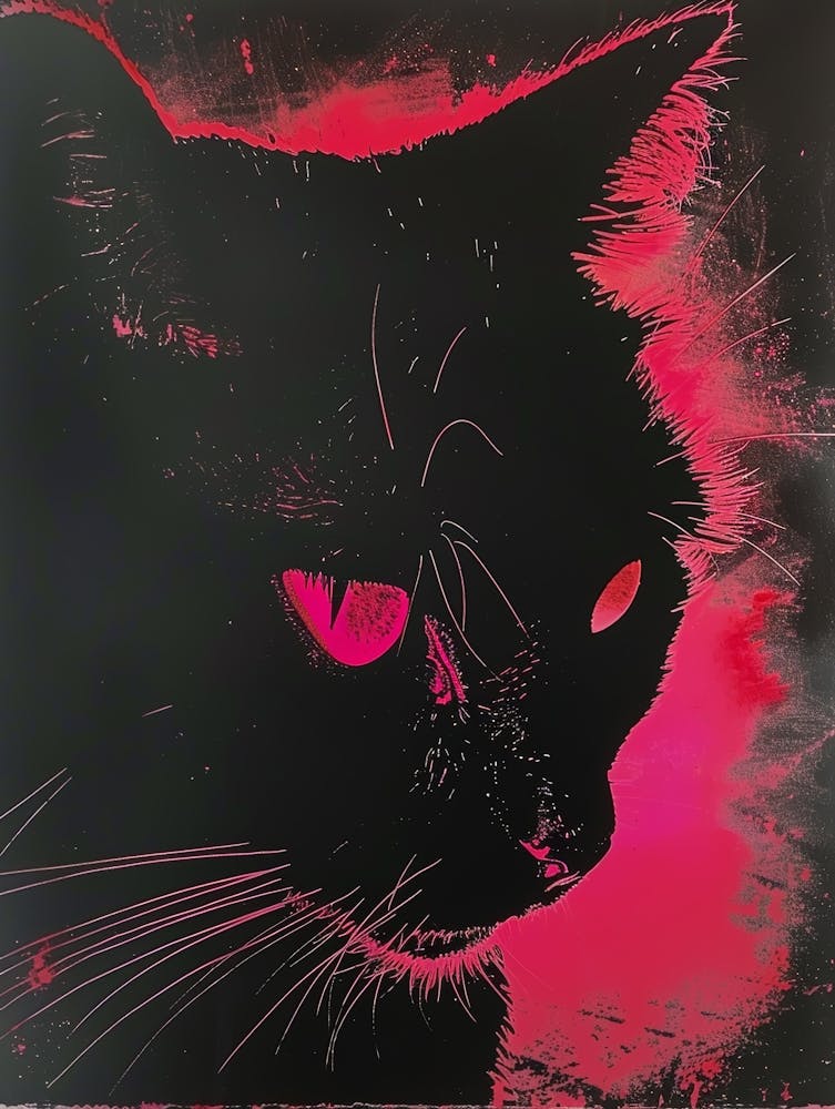 Cat With Red Eyes 8