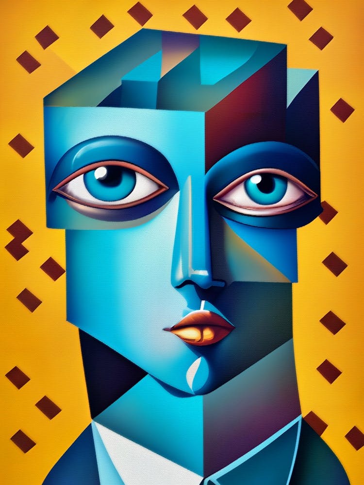 Cubist Abstract Face