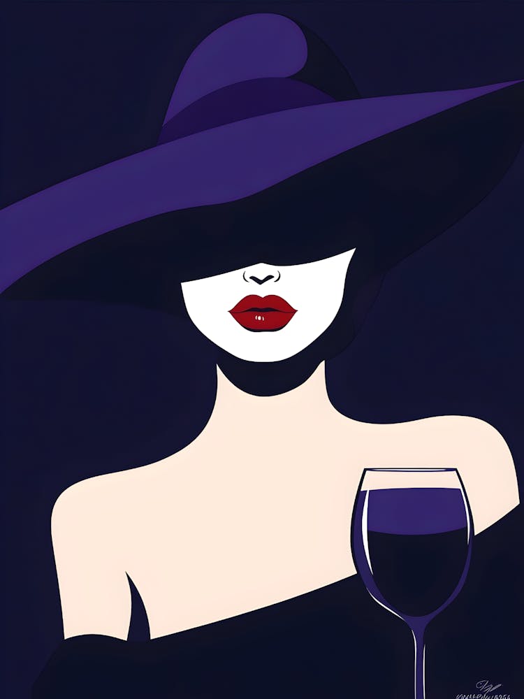 Woman With A Glass Of Wine