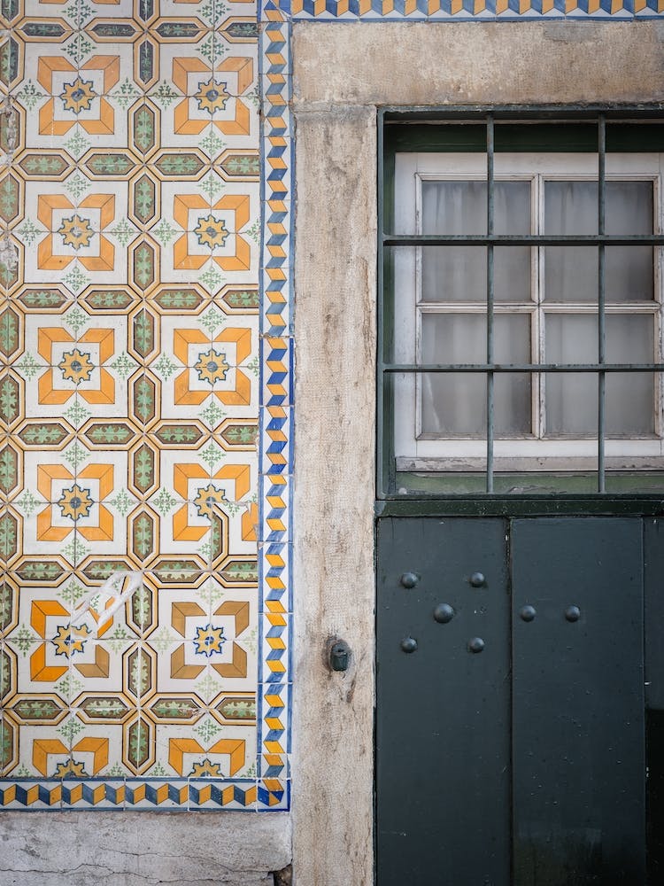 Lisbon Doors And Azulejos Tiles