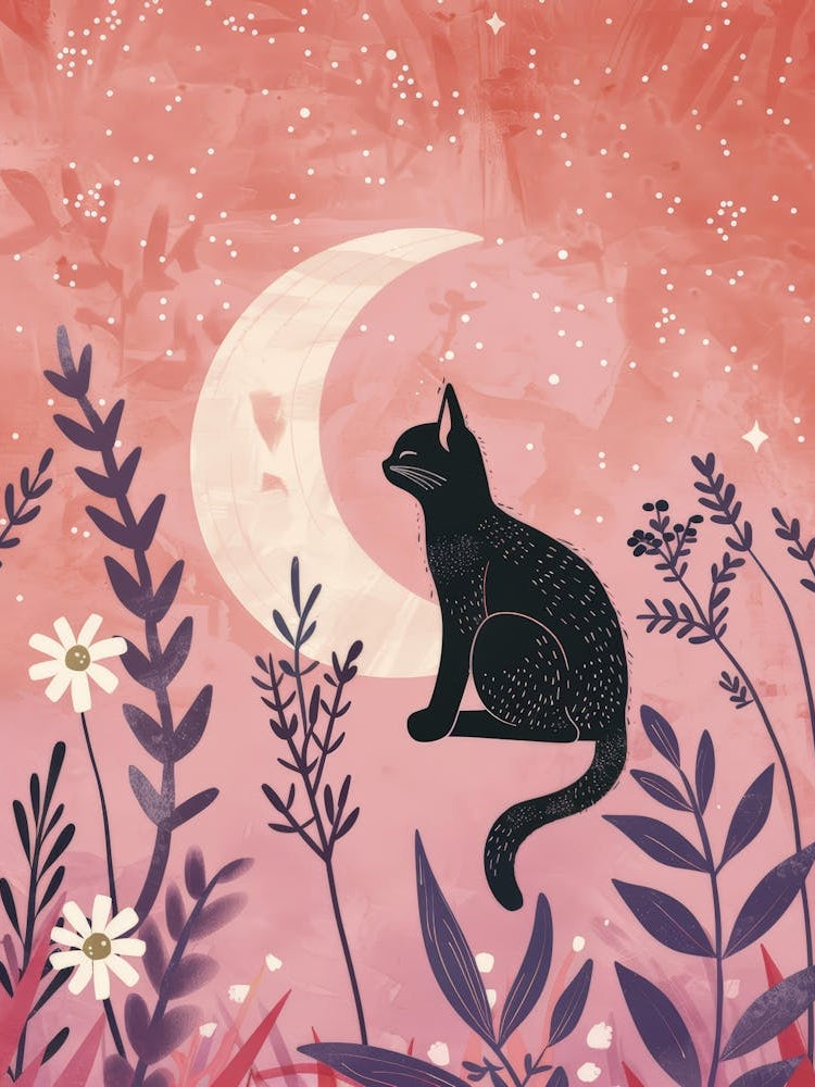 Cat In The Moonlight 1