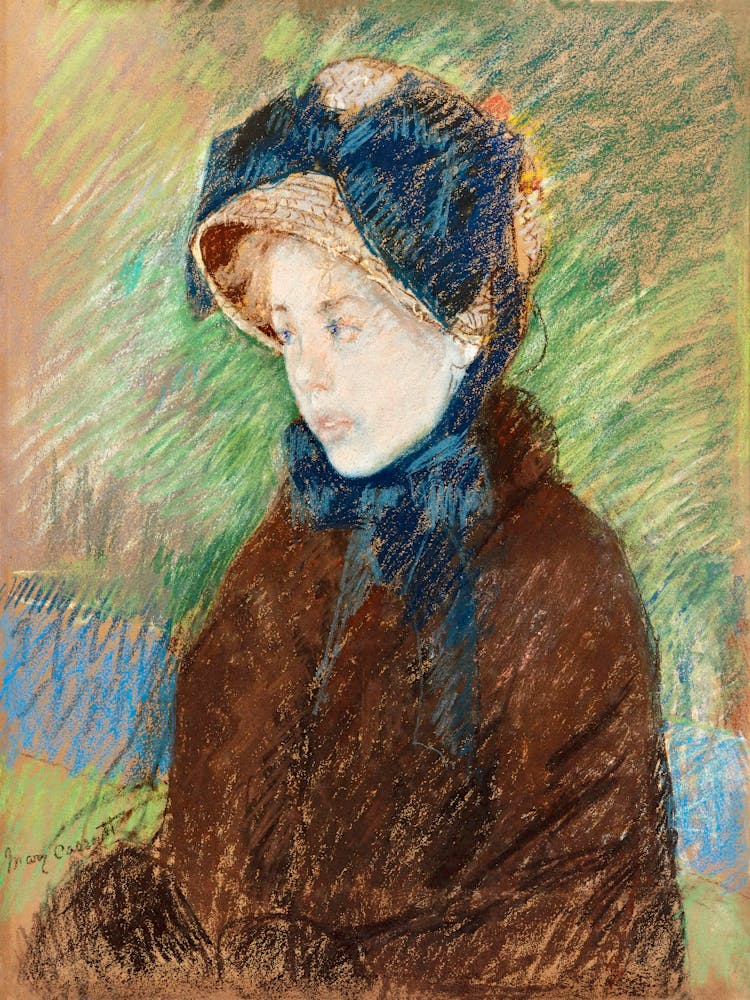 Susan In A Straw Bonnet (1883), Mary Cassatt