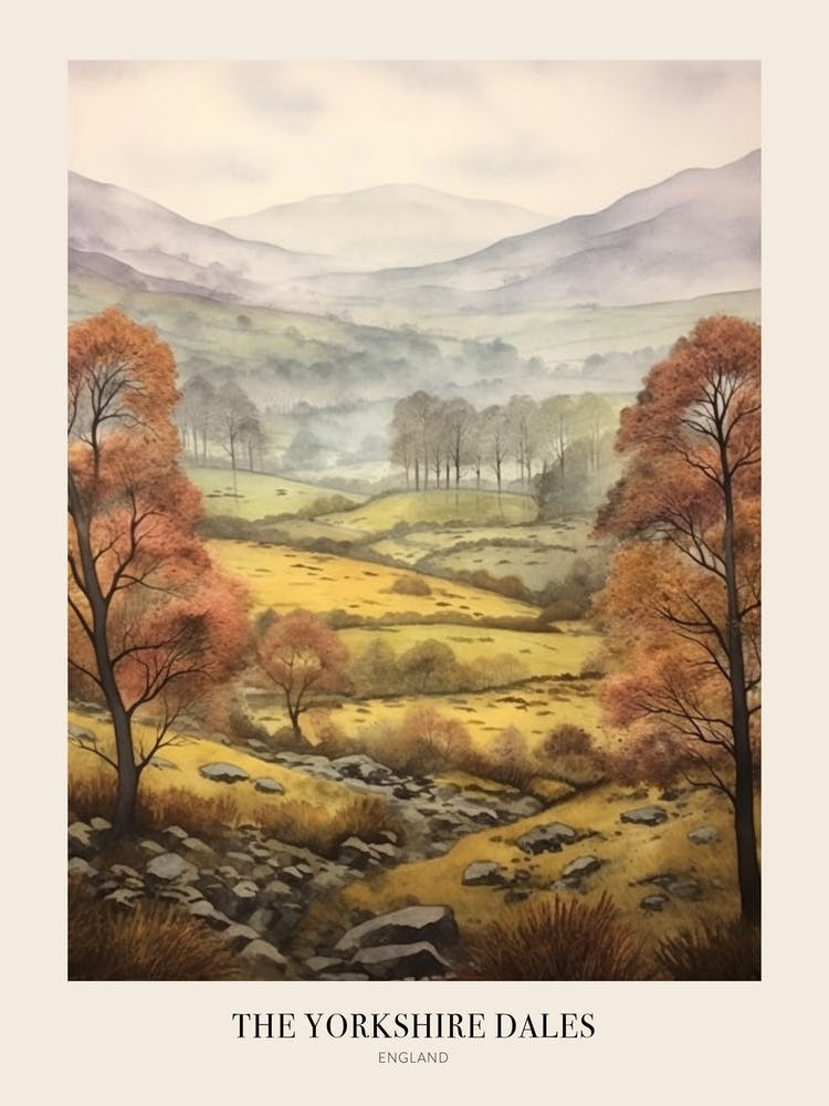The Yorkshire Dales England Uk Trail Poster