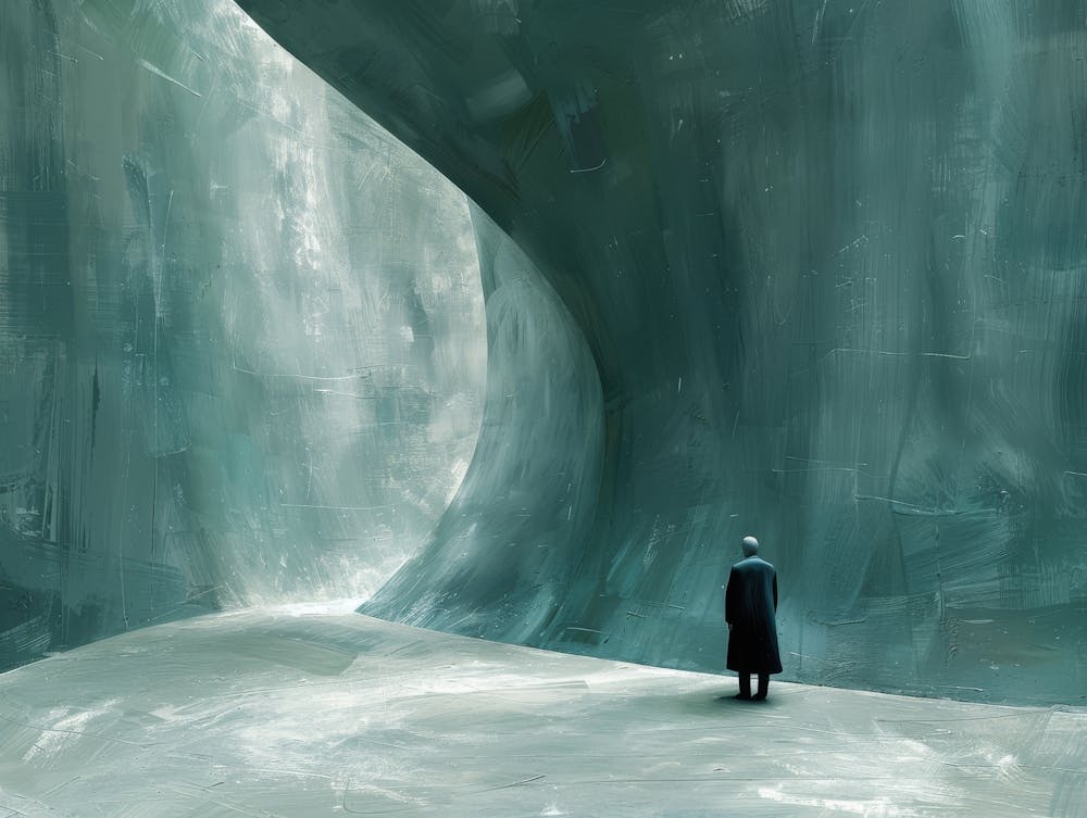Man In A Tunnel