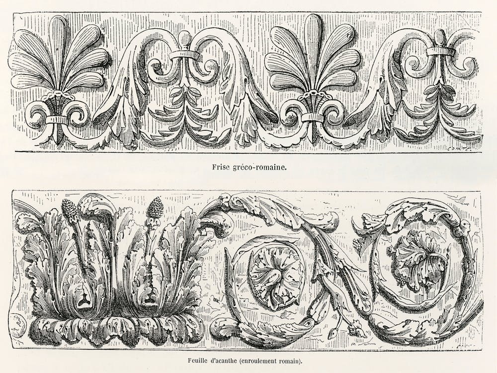 Greek Roman Motifs, Albert Racine