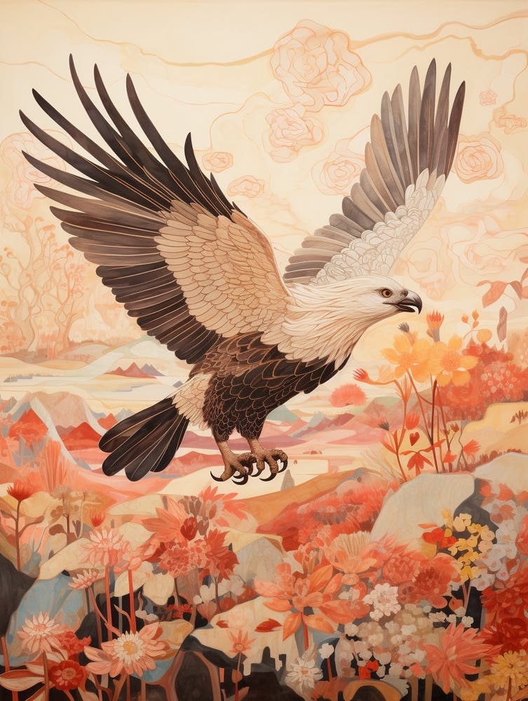 Eagle 1 Detailed Bird Painting