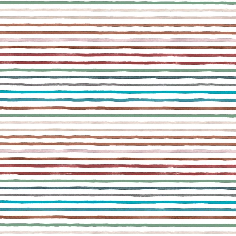 Marker Stripes Colorful Red Blue Square