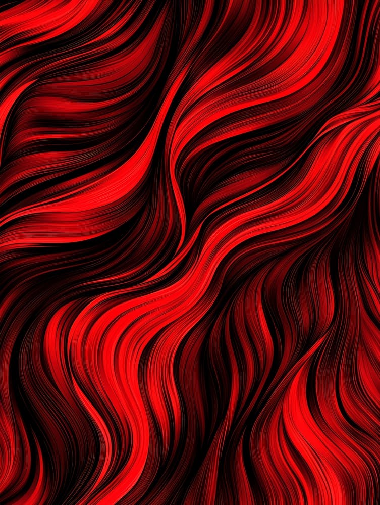 Fond Abstrait Rouge Ondulé