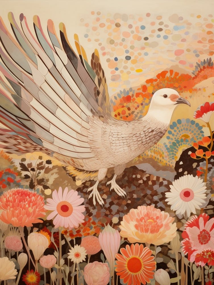 Turkey 3 Detailed Bird Painting
