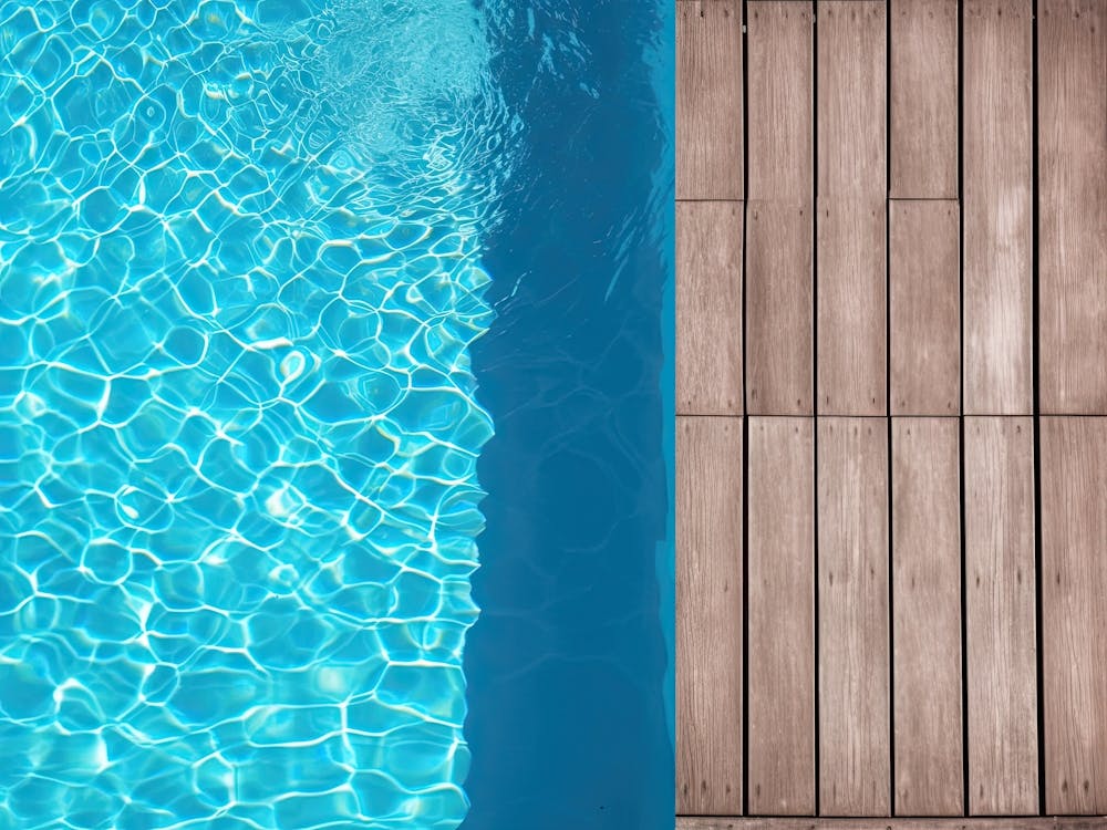 Swimming Pool Wood Board