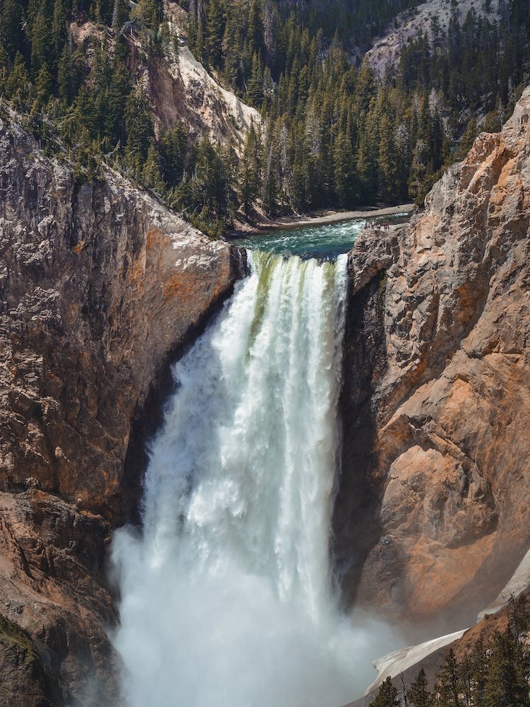 Yellowstone River Waterfall